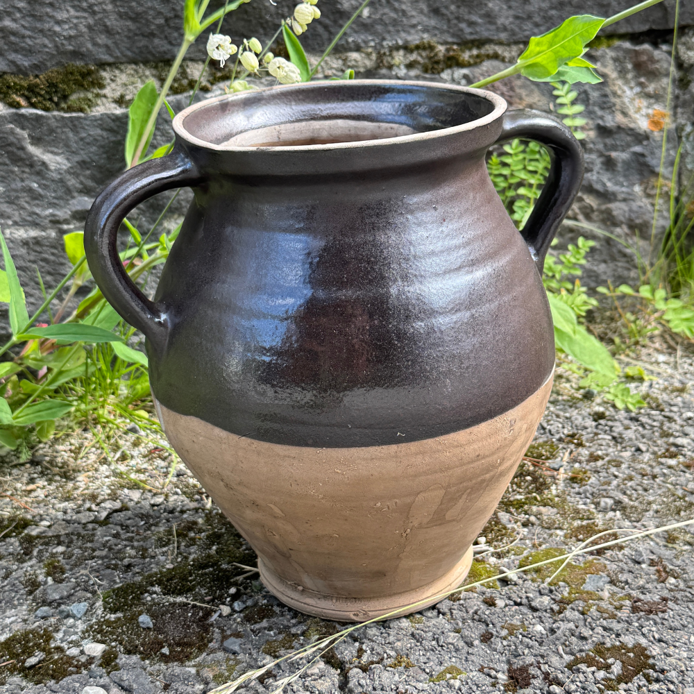 Keramikkrukke med hanker H: 25