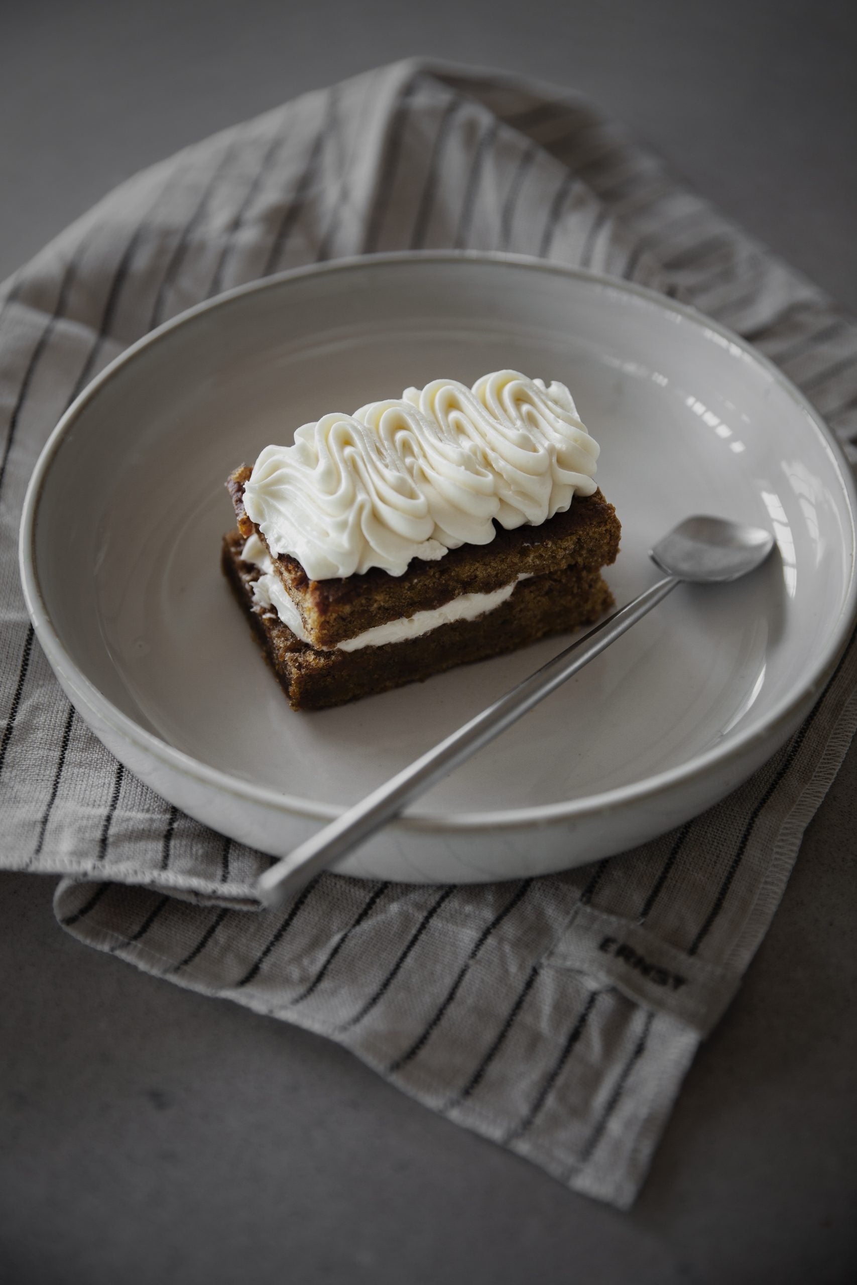 Kjøkkenhåndkle Lin, Natur/Blå rutet