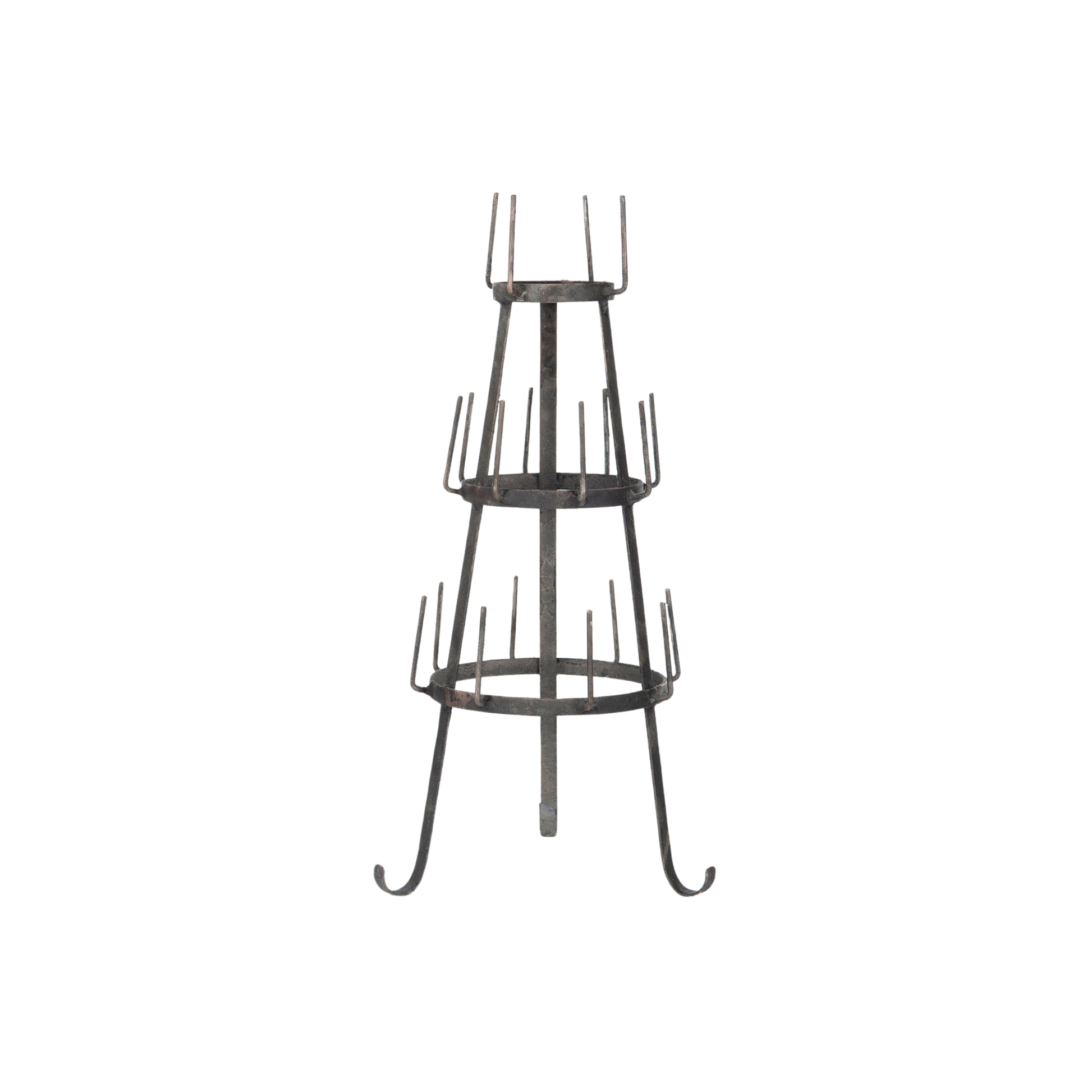 Rustikk koppholder i metall med tre nivåer fra A Lot Decoration, høyde 57 cm