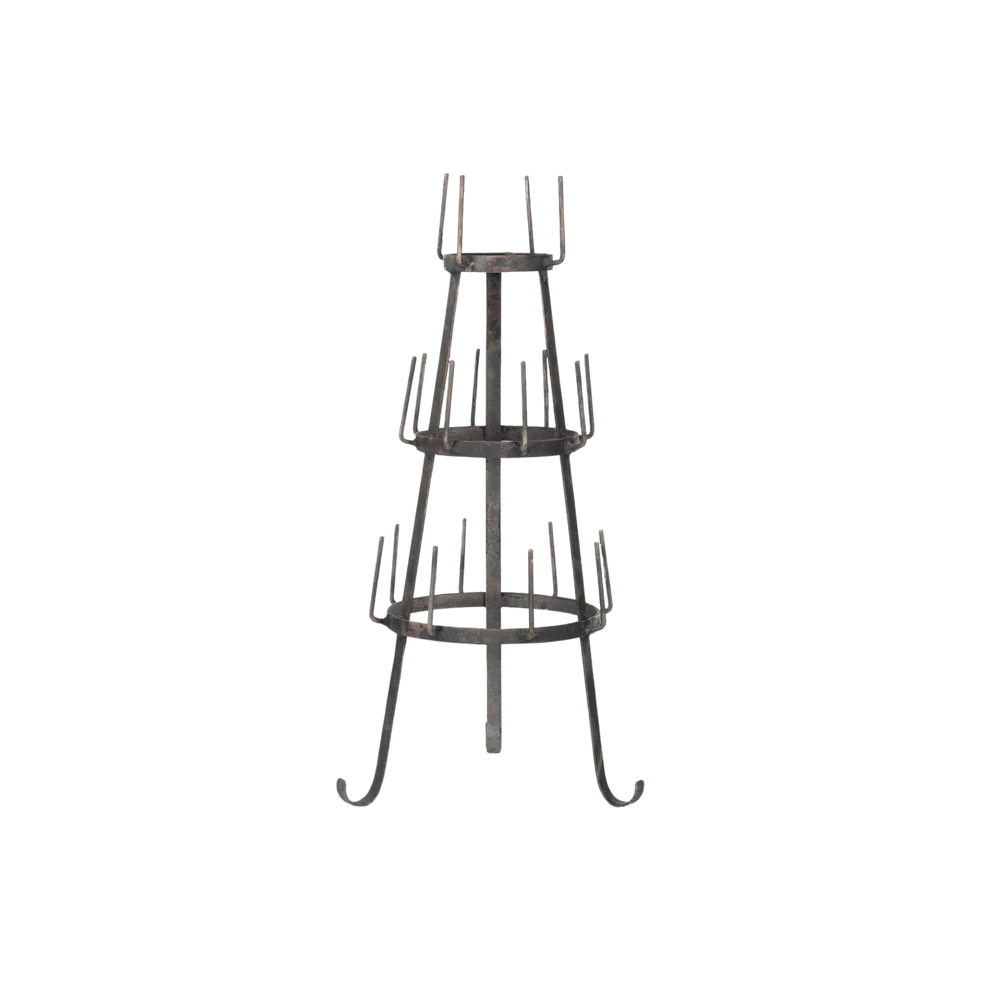 Rustikk koppholder i metall med tre nivåer fra A Lot Decoration, høyde 57 cm