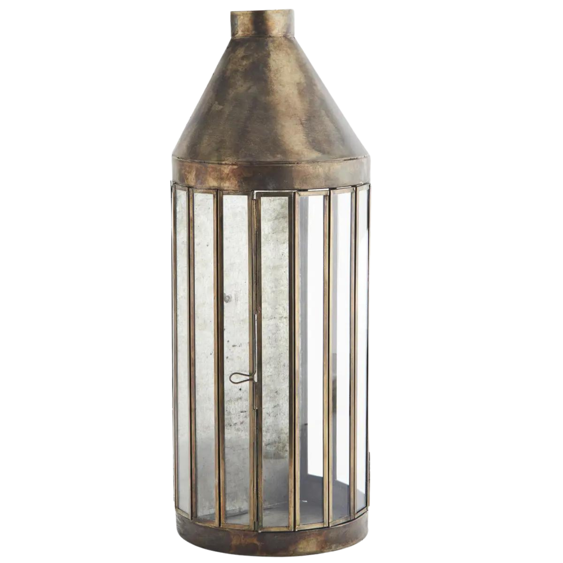 Vegghengt lanterne i rustikk messing fra Madam Stoltz