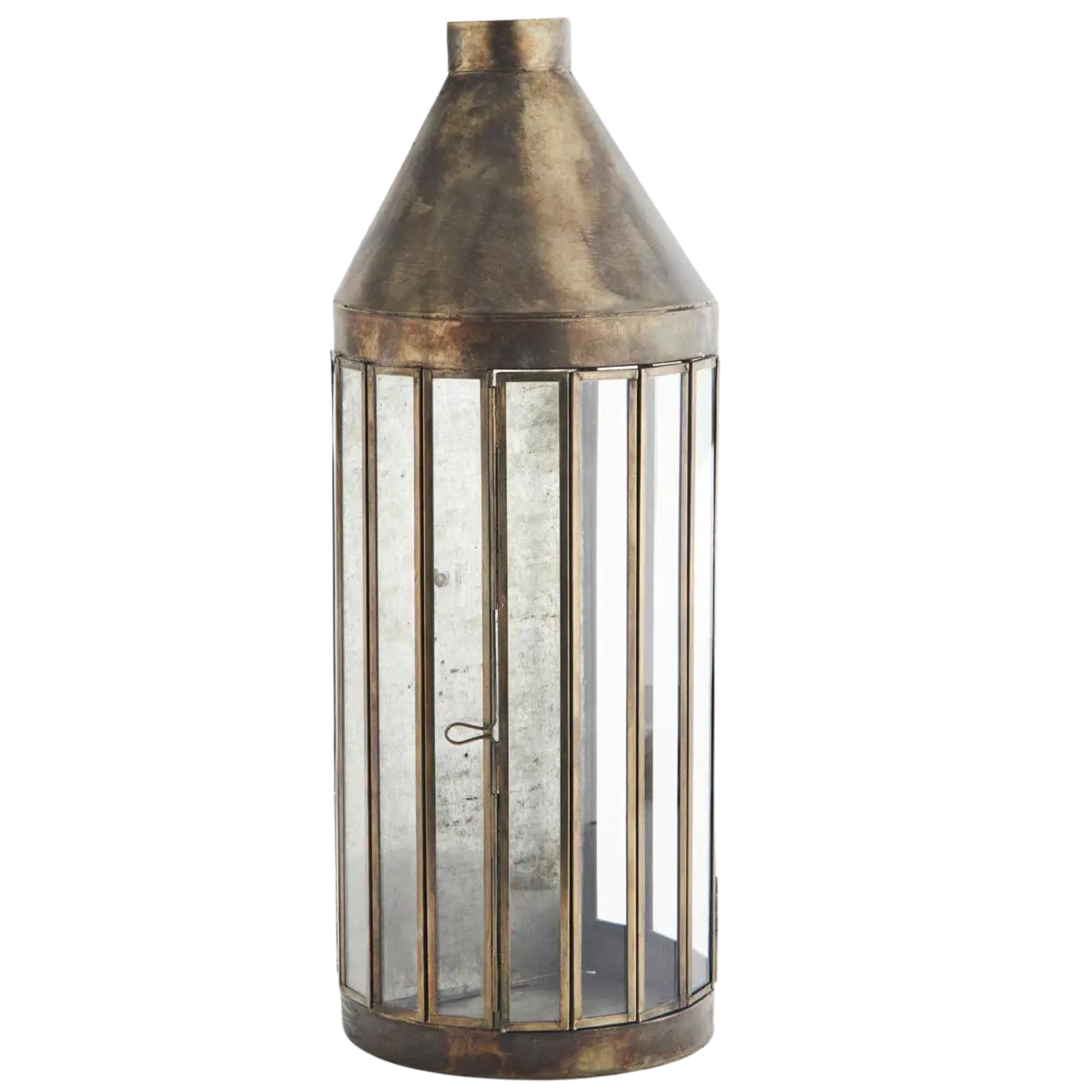 Vegghengt lanterne i rustikk messing fra Madam Stoltz