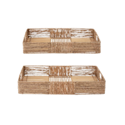 ecia serveringsbrett fra Bloomingville i naturfarget jute og bambus.