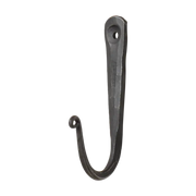 Svart håndsmidd krok i smijern – LOKE krok M