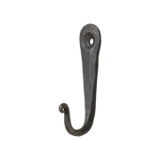 Svart håndsmidd krok i smijern – LOKE krok S