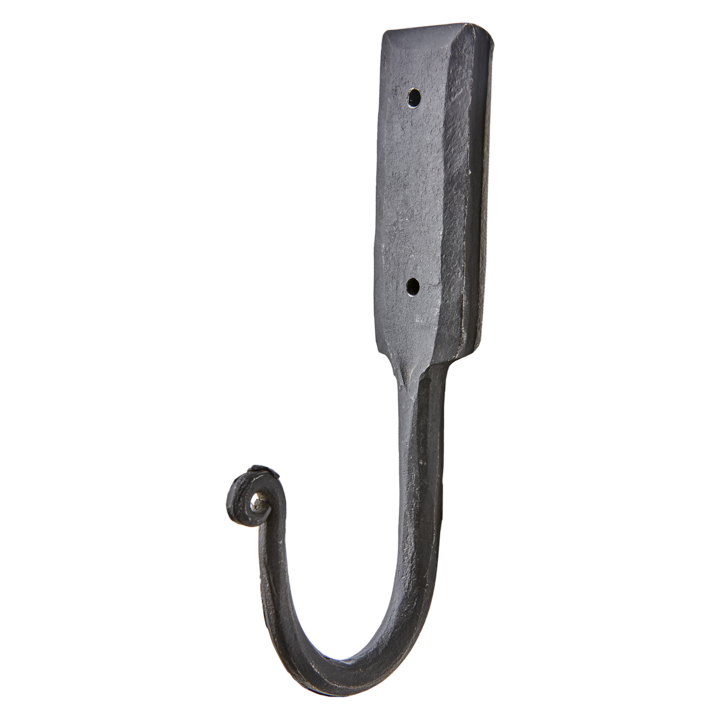 Loke knagg i svart håndsmidd jern fra Affari of Sweden – rustikk krok med klassisk design
