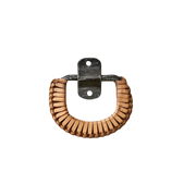 Loke dørhåndtak i jern og jute fra Affari of Sweden – rustikk stil i svart og brun