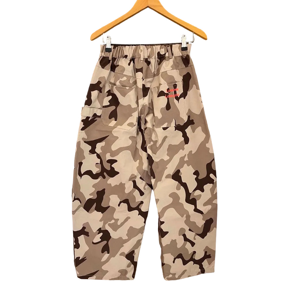 Lotte Camo Pants – Beige | Not Sisters