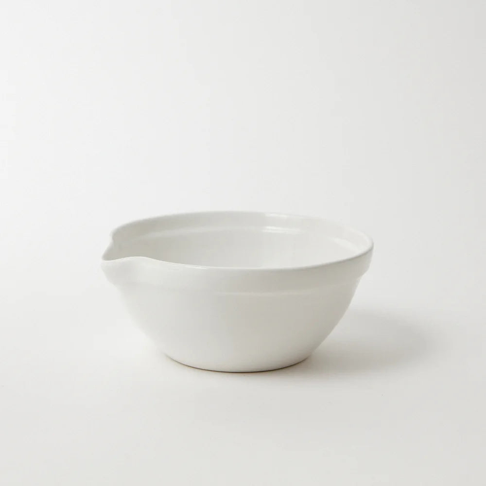 Olsson & Jensen Majken bakeskål hvit – liten steingodsskål