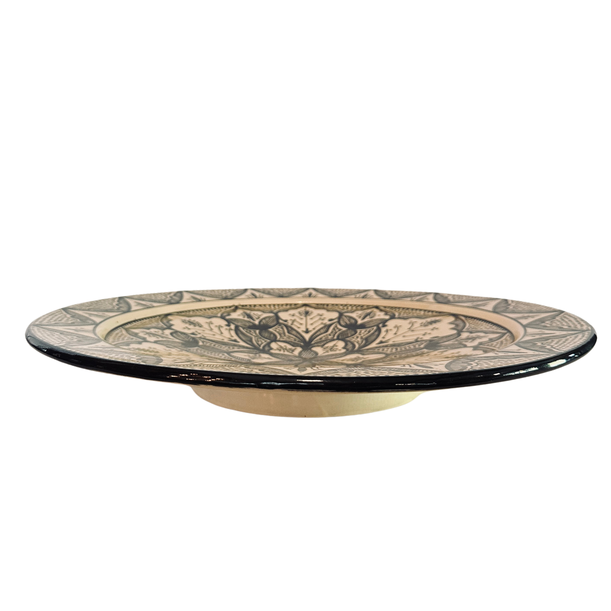 Marokkansk serveringsfat på stett, Sort
