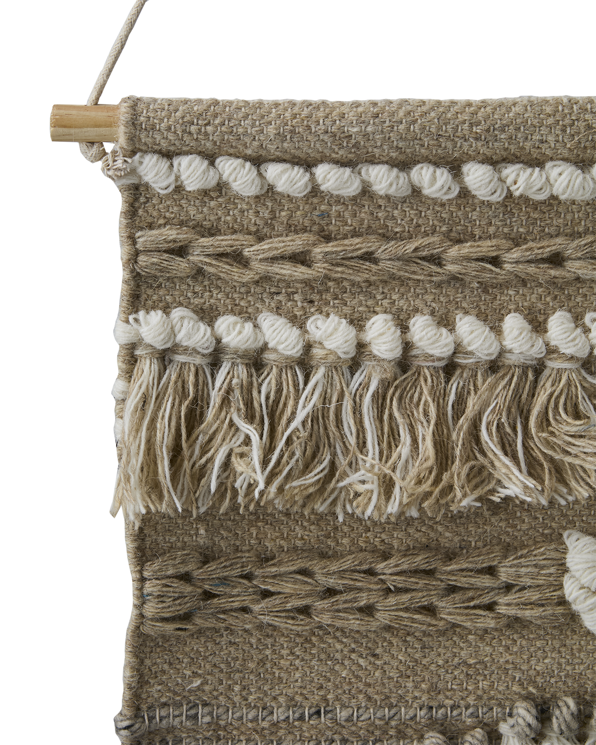 MINNA veggdekorasjon i tekstil – beige/elfenben