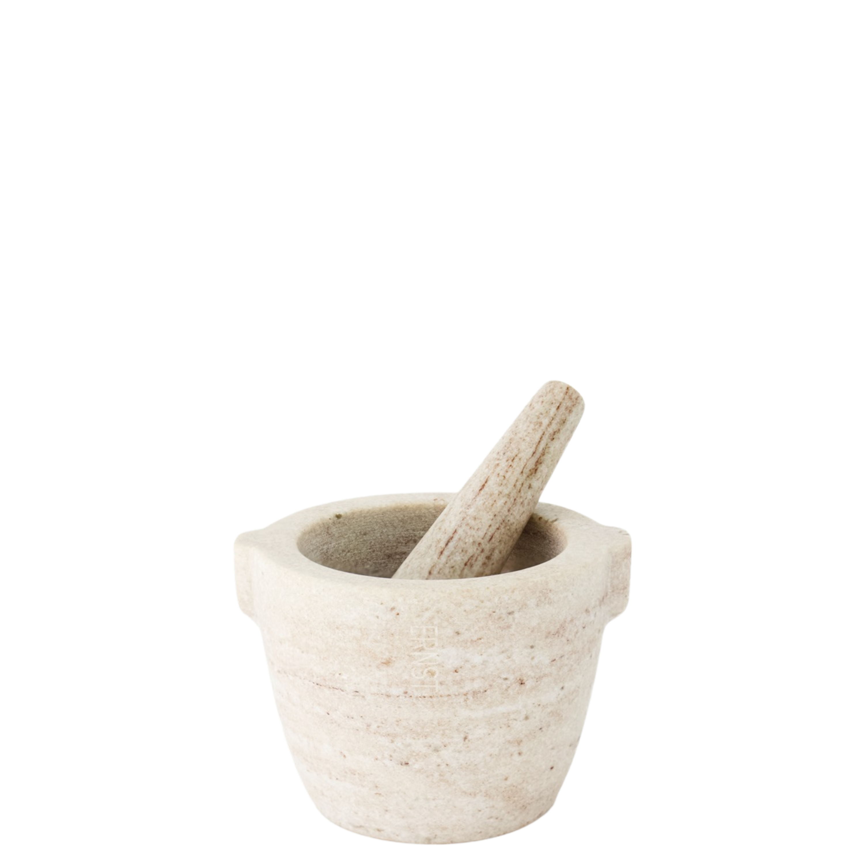 Mortel i hvit marmor