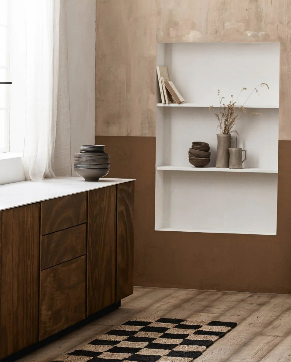 Nanea teppe i sjakkmønster