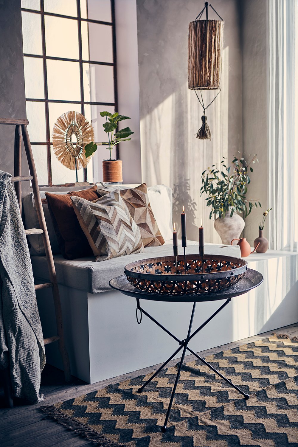 Nest lampeskjerm natur