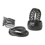 Odin Servettringer - Sett av 4, Svart