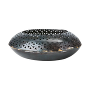 Oryx lysholder XL svart i jern med utskårne mønstre