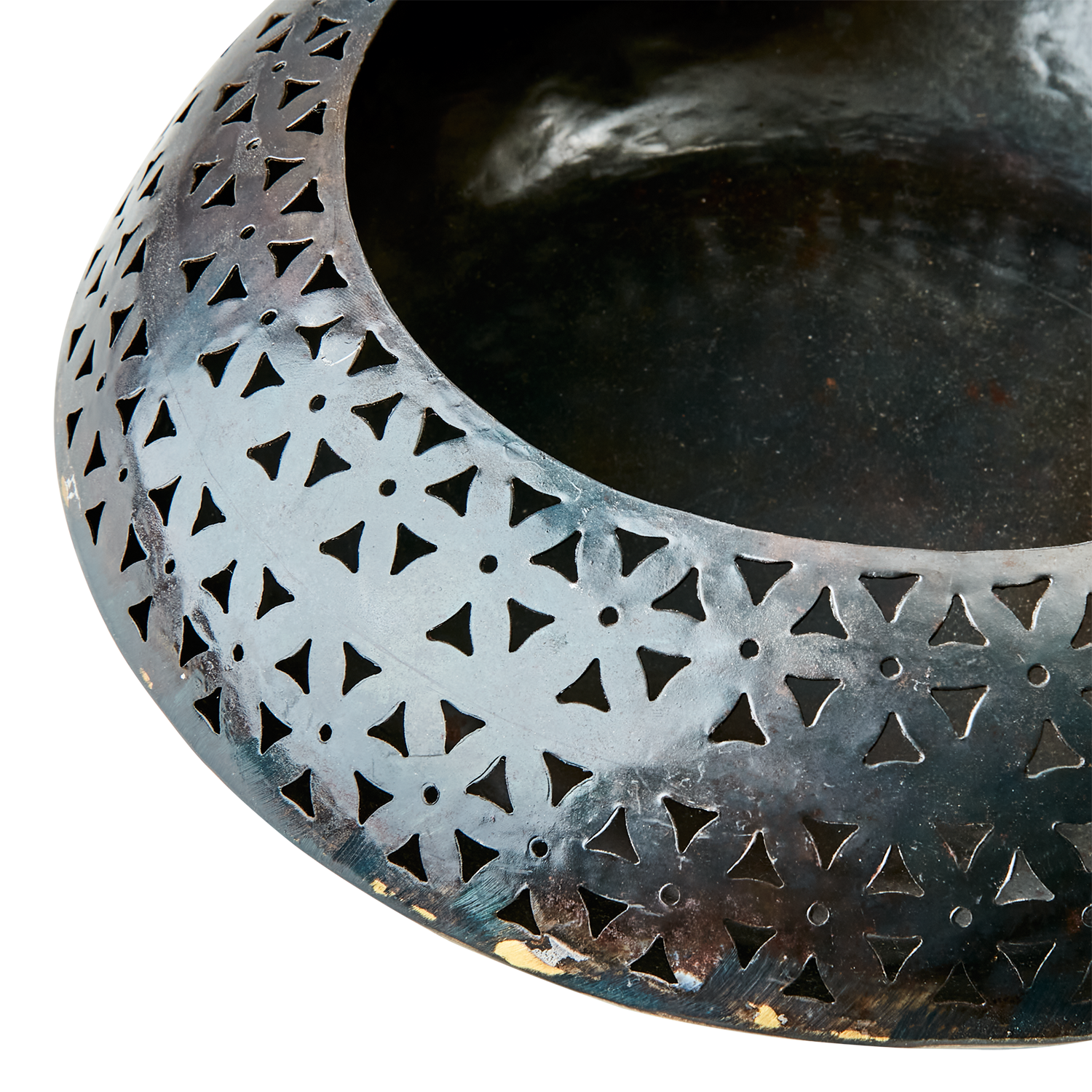 Stor Oryx lysestake XL i svart jern – dekorativ og rustikk