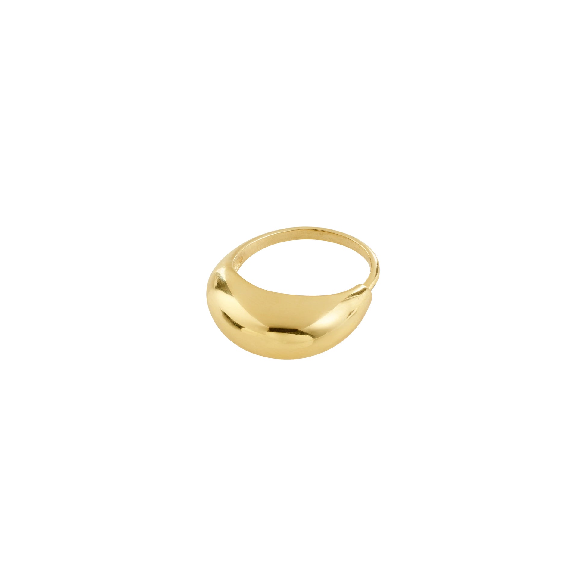 Pilgrim BRAXTYN ring gullbelagt med buet polert design