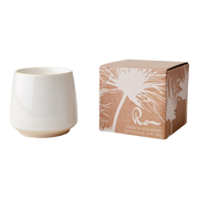 RO duftlys White Sandalwood fra Affari of Sweden i beige keramikkbeholder
