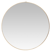 Rundt speil med messingramme fra IB Laursen – elegant veggspeil Ø59 cm