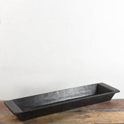 Vintage svart tretrau – langt håndlaget trebrett i tre fra Olsson &amp; Jensen