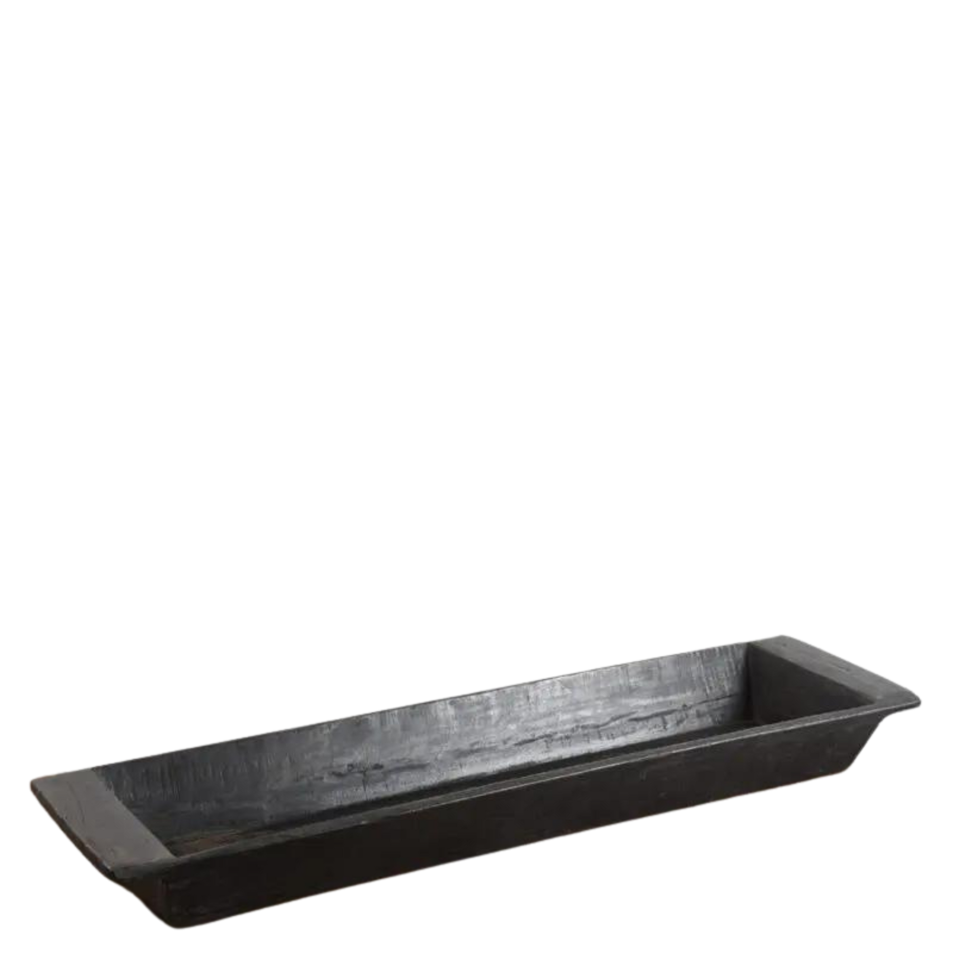 Vintage svart tretrau – langt håndlaget trebrett i tre fra Olsson &amp; Jensen