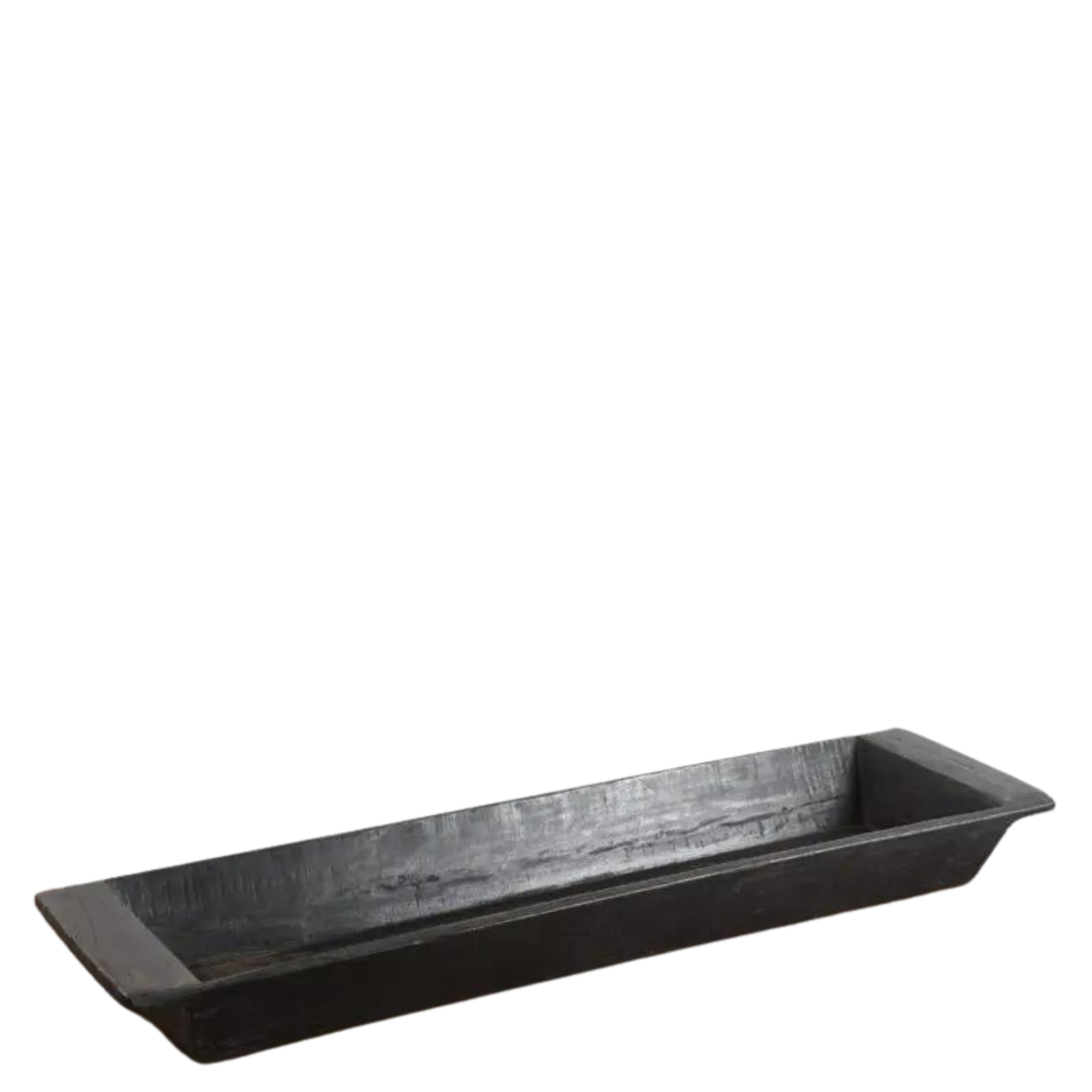 Vintage svart tretrau – langt håndlaget trebrett i tre fra Olsson &amp; Jensen