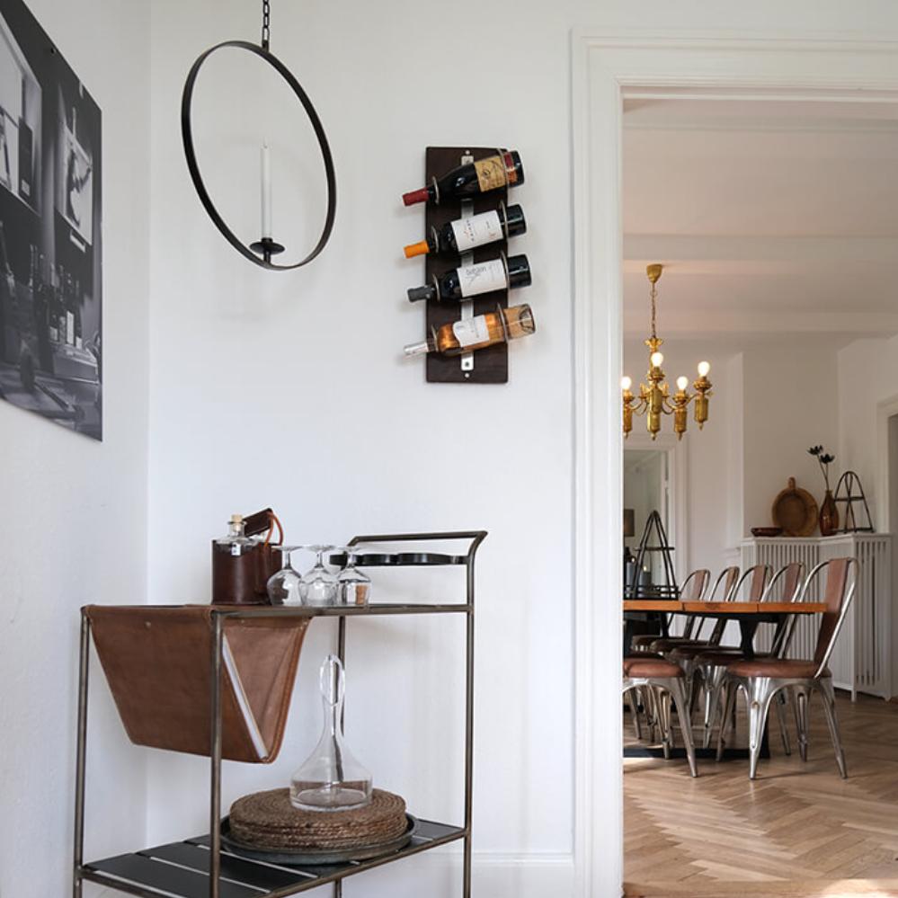 Harlan rustik vinreol