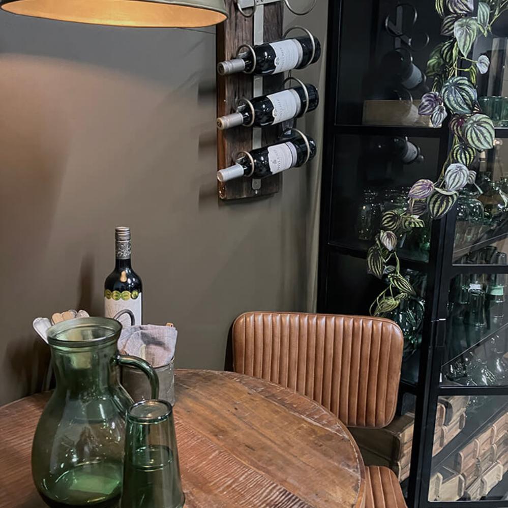 Harlan rustik vinreol