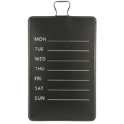 IB Laursen ukekalender i metall – sort tavle med ukedager i hvitt