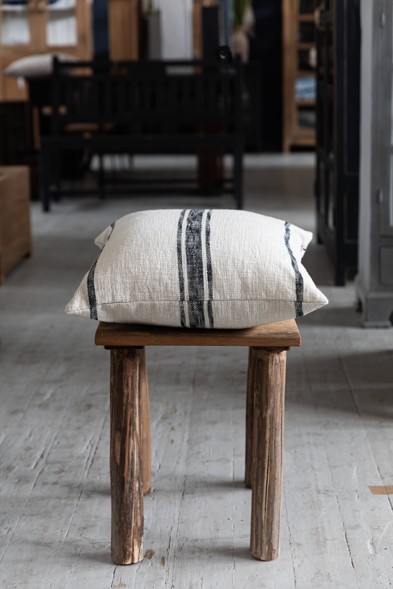 Steinvasket Linpute 50x50 cm