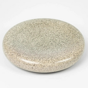 Dekorasjonsfat steingods beige Ø27,5 cm med reaktiv glasur