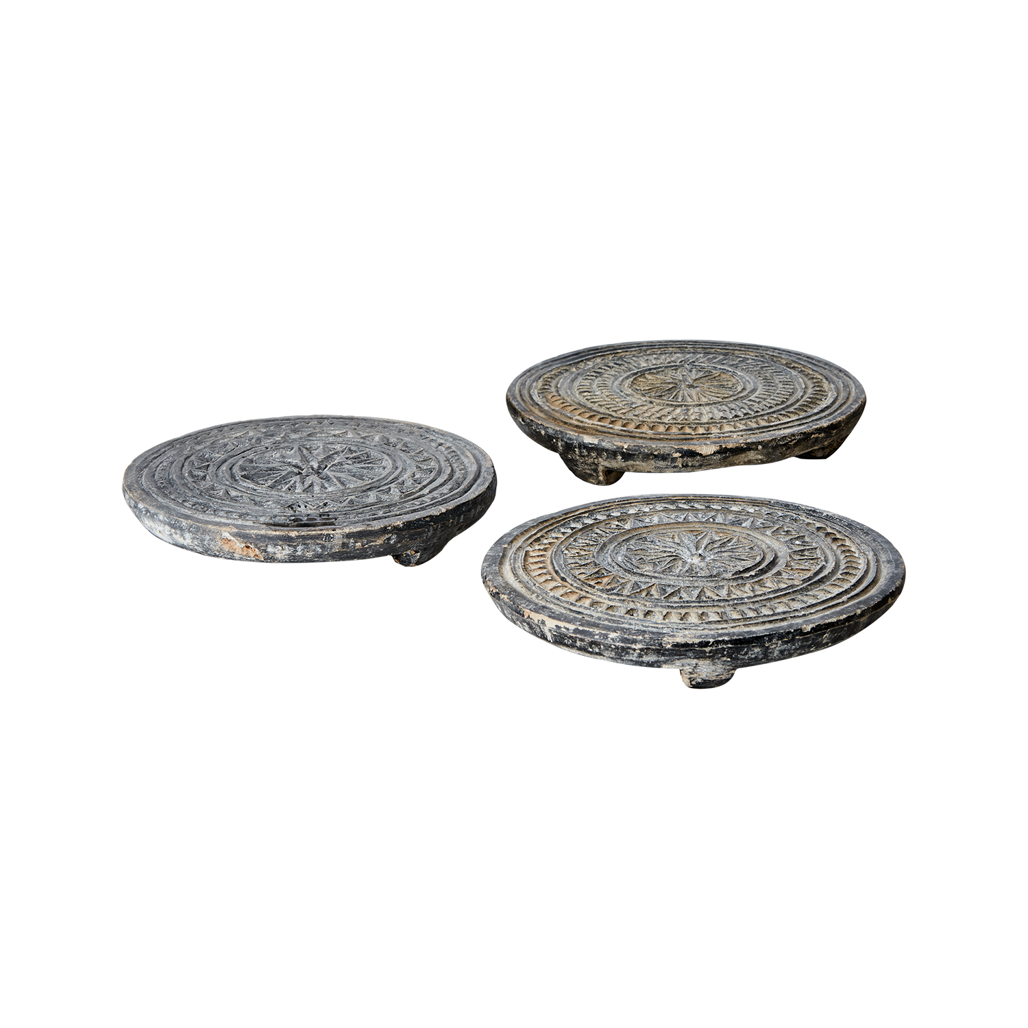 UNIQUE fat i stein – grå/svart