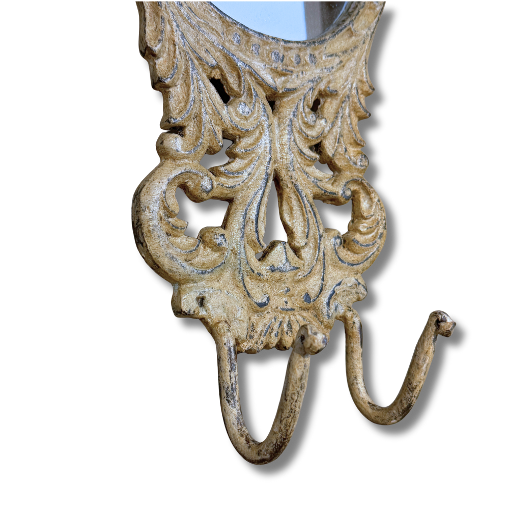 antik stil veggspeil i støpejern