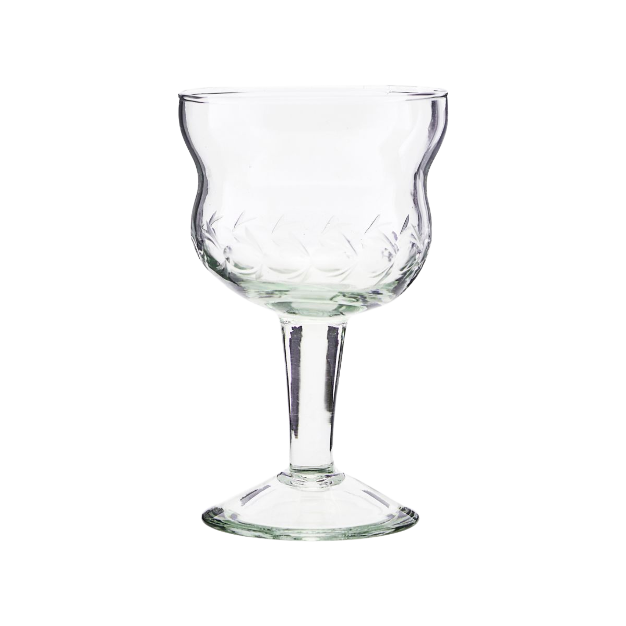 House Doctor Rødvinsglass Vintage – fire elegante vinglass i klart glass med mønster og tidløs design.
