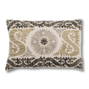 Vosta pyntepute 60x40 cm – front, brodert mønster i naturtoner