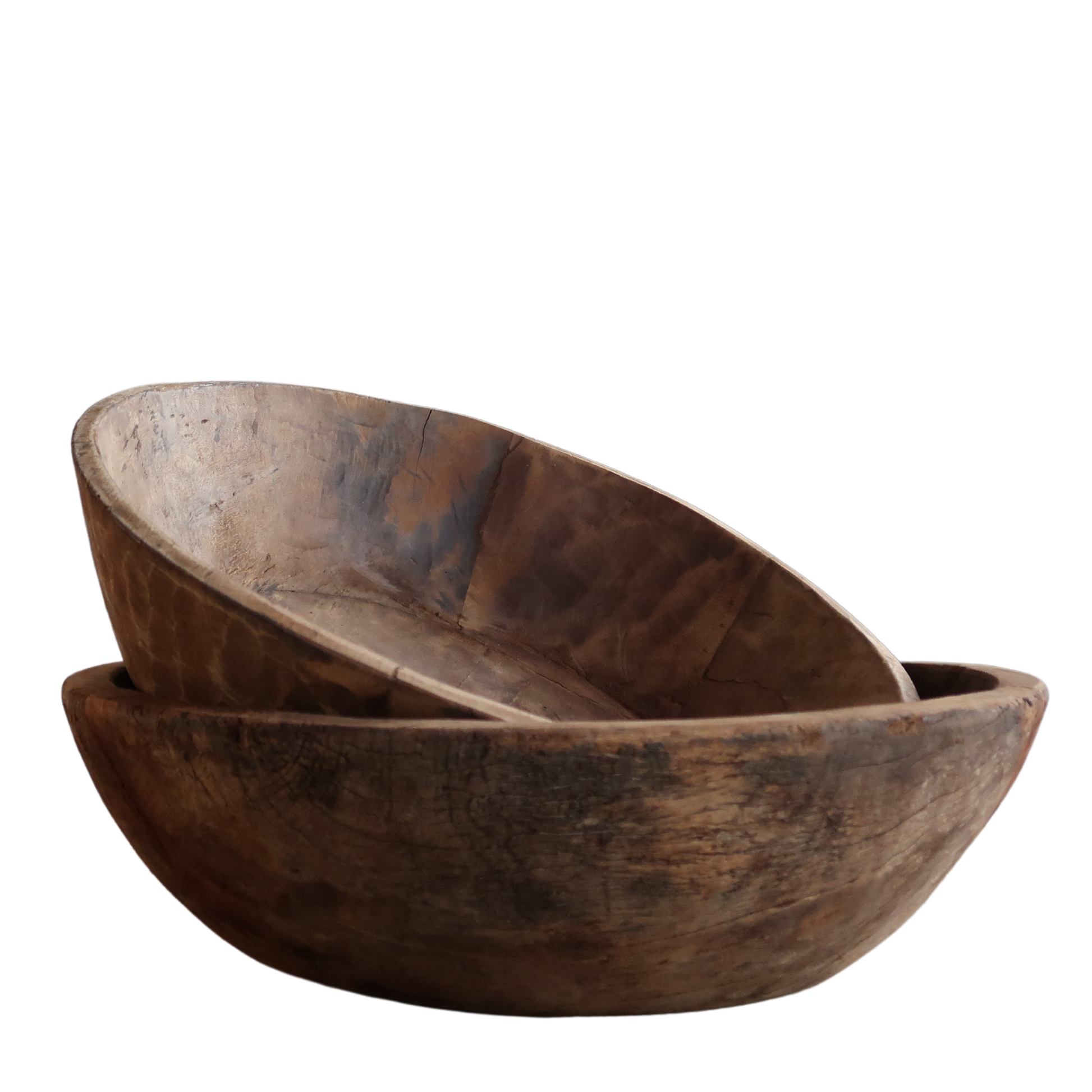 Woody Vintage trefat i naturtre – håndskåret, rustikk og unik