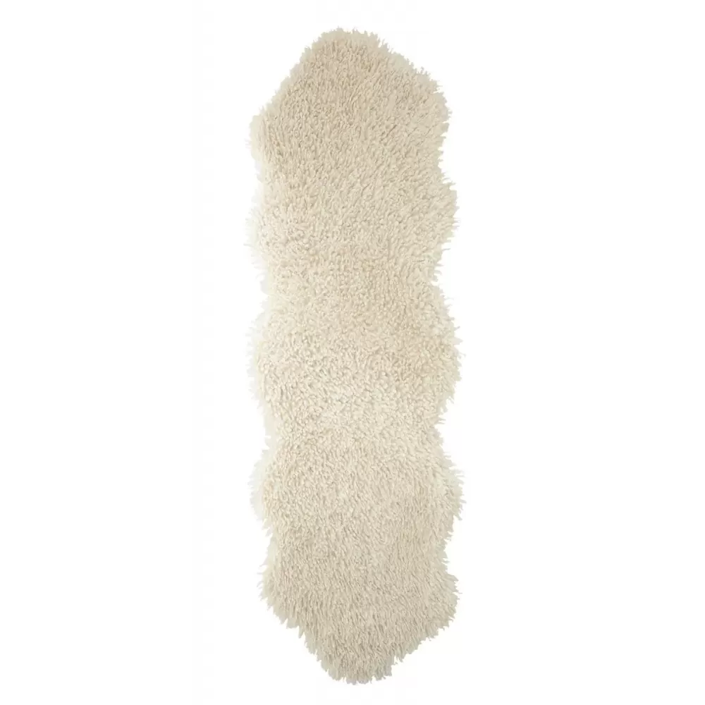 fuskeskinn fell beige 60x180